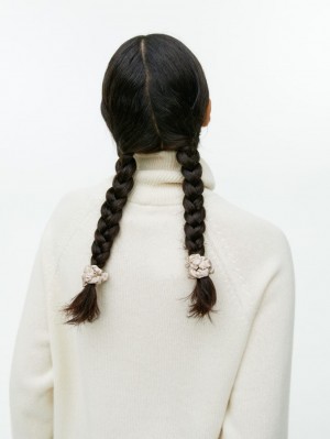 Accesorii De Par Arket Silk Scrunchies Dama Bej Deschis | Romania-FZBC16709