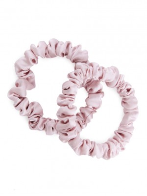 Accesorii De Par Arket Silk Scrunchies Dama Roz | Romania-EDLW78946