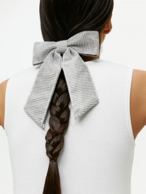 Accesorii De Par Arket Silver Mesh Bow Dama Gri | Romania-GHTS80246