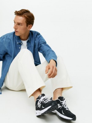 Adidasi Arket New Balance 530 Barbati Negrii Albi | Romania-BAYV64321