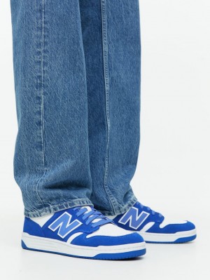 Adidasi Arket New Balance BB480 Barbati Albi Albastri | Romania-JSZE68029
