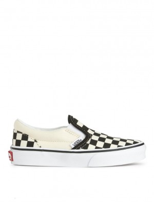 Adidasi Arket Vans Toddler Clasici Slip-On Fete Albi Negrii | Romania-UOFA31429