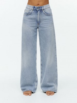 Blugi Arket CLOUD Low Loose Dama Albastri | Romania-FJDW28049