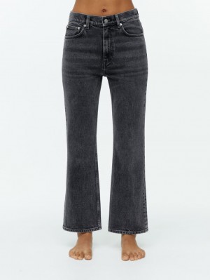 Blugi Arket FERN CROPPED Flared Stretch Dama Gri | Romania-ARYS28549
