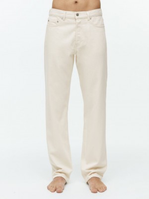 Blugi Arket OCEAN Loose Drept Barbati Bej | Romania-FLJN59261