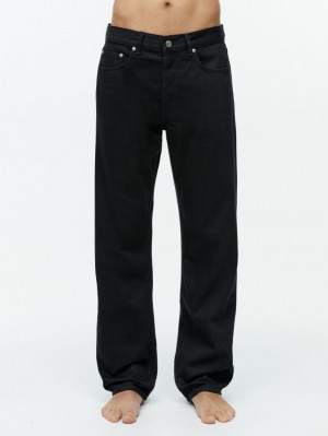 Blugi Arket OCEAN Loose Drept Barbati Negrii | Romania-JNEU72089