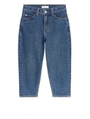 Blugi Arket Tapered Stretch Fete Albastri | Romania-ZEXR02956