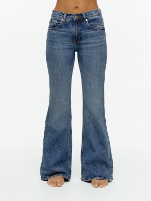 Blugi Arket WAVE Slim Flared Stretch Dama Albastri | Romania-KGZV92704
