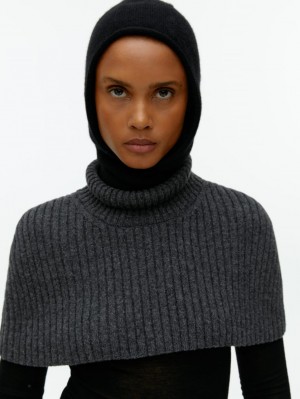 Caciula Arket Cashmere Hood Dama Negrii | Romania-ZSQB02694
