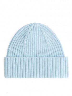 Caciula Arket Rib Knit Fete Albastri Deschis | Romania-OZNP71386