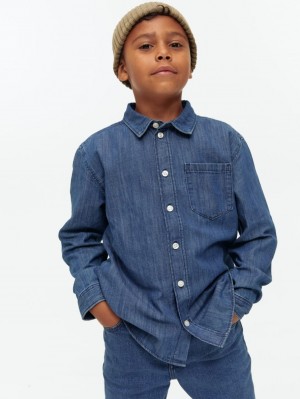 Camasa Arket Denim Baieti Albastri | Romania-ZHTA41398