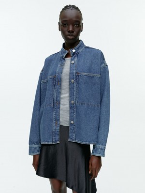 Camasa Arket Denim Dama Albastri | Romania-SIRT53167