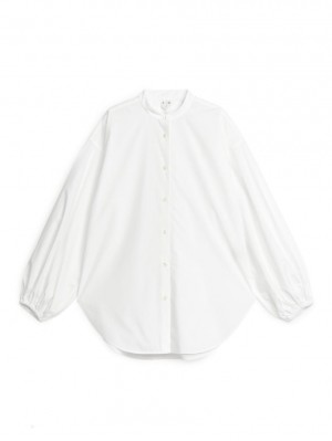 Camasa Arket Poplin Dama Albi | Romania-EFUD59387