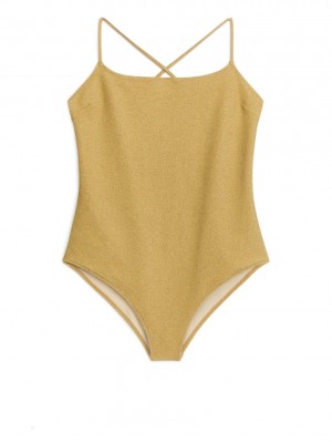Costum de Baie Arket Glittery Dama Aurii | Romania-DMXS45891