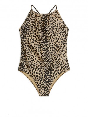 Costum de Baie Arket Ruch-Detail Dama Bej Negrii | Romania-RXBZ38967