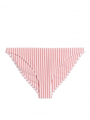 Costume De Baie Arket Seersucker Bikini Bottom Dama Rosii Albi | Romania-DBUV58236