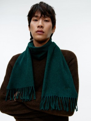 Esarfa Arket Cashmere Barbati Verzi Inchis | Romania-QYLP68391