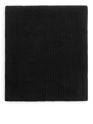Esarfa Arket Cashmere Blend Snood Dama Negrii | Romania-DVIZ94185