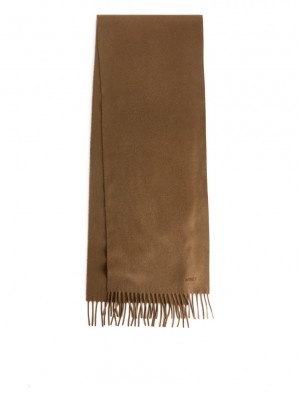 Esarfa Arket Woven Cashmere Barbati Maro Inchis | Romania-NIWH72438