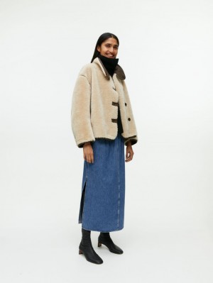 Fusta Arket Maxi Denim Dama Albastri | Romania-BZLH52674