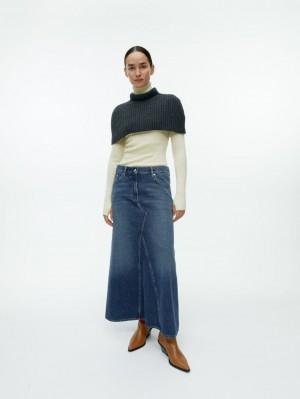 Fusta Arket Maxi Denim Dama Albastri | Romania-LOSF54618