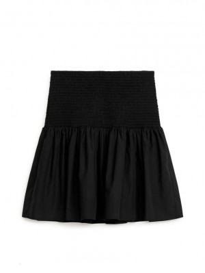 Fusta Arket Mini Smock Dama Negrii | Romania-PRTX28735