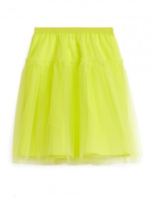 Fusta Arket Tulle Fete Galbeni | Romania-TXFB26384