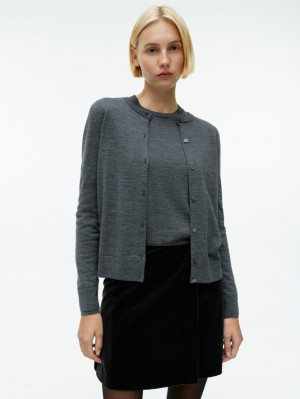 Fusta Arket Velvet Wrap Dama Negrii | Romania-GAVI54820