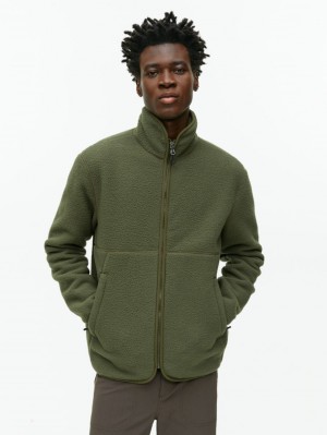 Geaca Arket Active Fleece Barbati Verzi | Romania-WJAV43610