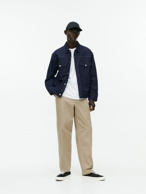 Geaca Arket Denim Barbati Albastri Inchis | Romania-WVXO83756