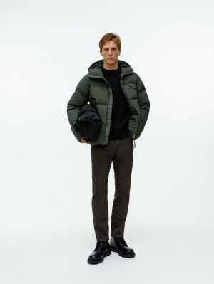 Geaca Arket Down Puffer Barbati Verzi Inchis | Romania-AUSZ81072