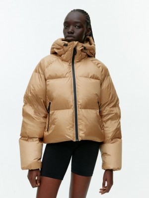 Geaca Arket Down Puffer Dama Bej | Romania-UXJR64238