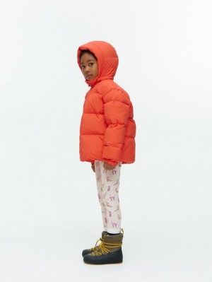 Geaca Arket Down Puffer Fete Portocalii | Romania-YUEA98740
