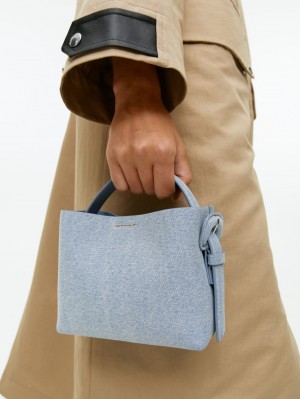 Geanta Crossbody Arket Denim Dama Albastri Deschis | Romania-EZKA65072