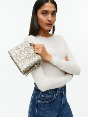Geanta Crossbody Arket Glitter Dama Argintii Aurii | Romania-FOCA86523