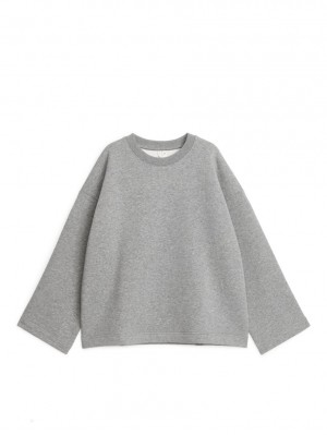 Hanorac Arket Oversized Dama Gri | Romania-DQBG70629