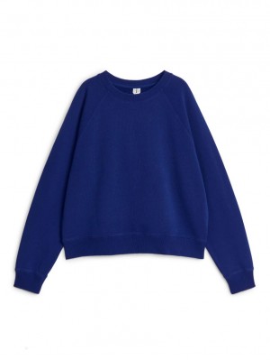 Hanorac Arket Soft French Terry Dama Albastri | Romania-PVEU74932
