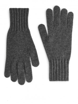 Manusi Arket Cashmere Barbati Gri | Romania-GLVJ87563