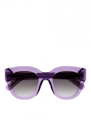 Ochelari de Soare Arket Monokel Eyewear Cleo Dama Violet Gri | Romania-MTCS83046