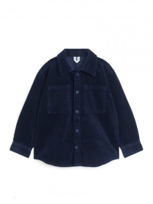 Overshirt Arket Corduroy Baieti Albastri Inchis | Romania-ORBM37098