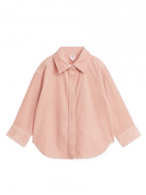 Overshirt Arket Corduroy Fete Roz | Romania-ZDUS24085