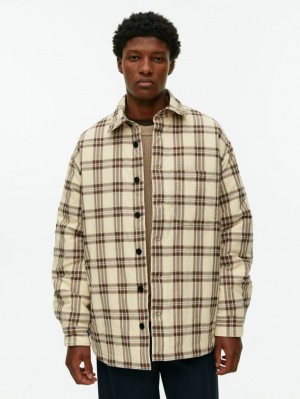 Overshirt Arket Căptușită Barbati Bej | Romania-LQZF36501