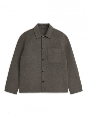 Overshirt Arket Doublé Barbati Kaki Verzi | Romania-JAEF28901