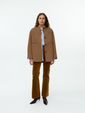 Overshirt Arket Double-Face Lână Dama Maro | Romania-ULIX87302