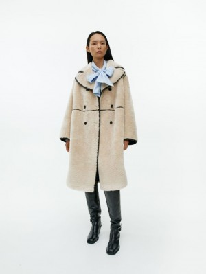 Palton Arket Faux Fur Dama Bej | Romania-SAIF36972