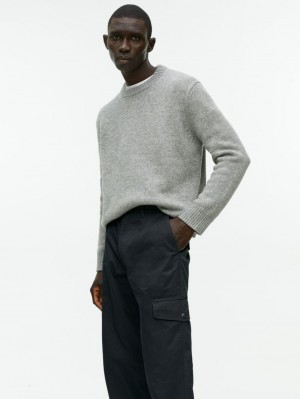 Pantaloni Arket Bumbac Cargo Barbati Negrii | Romania-BQJF60481