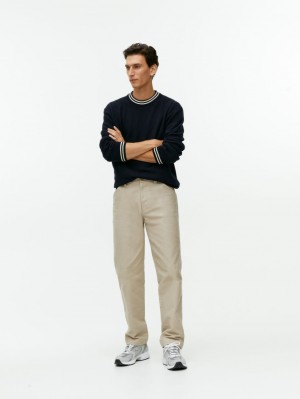 Pantaloni Arket Bumbac Moleskin Twill Barbati Bej | Romania-SCWA92637