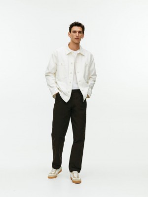 Pantaloni Arket Bumbac Moleskin Twill Barbati Maro Inchis | Romania-LTWZ12074