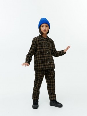 Pantaloni Arket Checked Corduroy Baieti Maro | Romania-KMVN71520