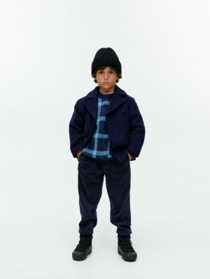 Pantaloni Arket Corduroy Baieti Albastri Inchis | Romania-QDXC19827